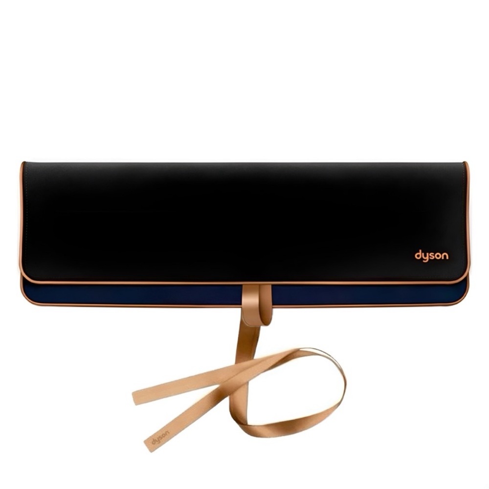 Dyson Corrale Straightener Heat Resistant Travel Pouch In Prussian Blue & Copper
